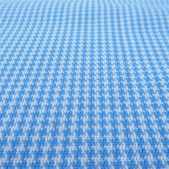 Vintage 70s Shirt Double Knit Houndstooth Henley Snap Dagger Collar Pocket - Picture 4 of 6